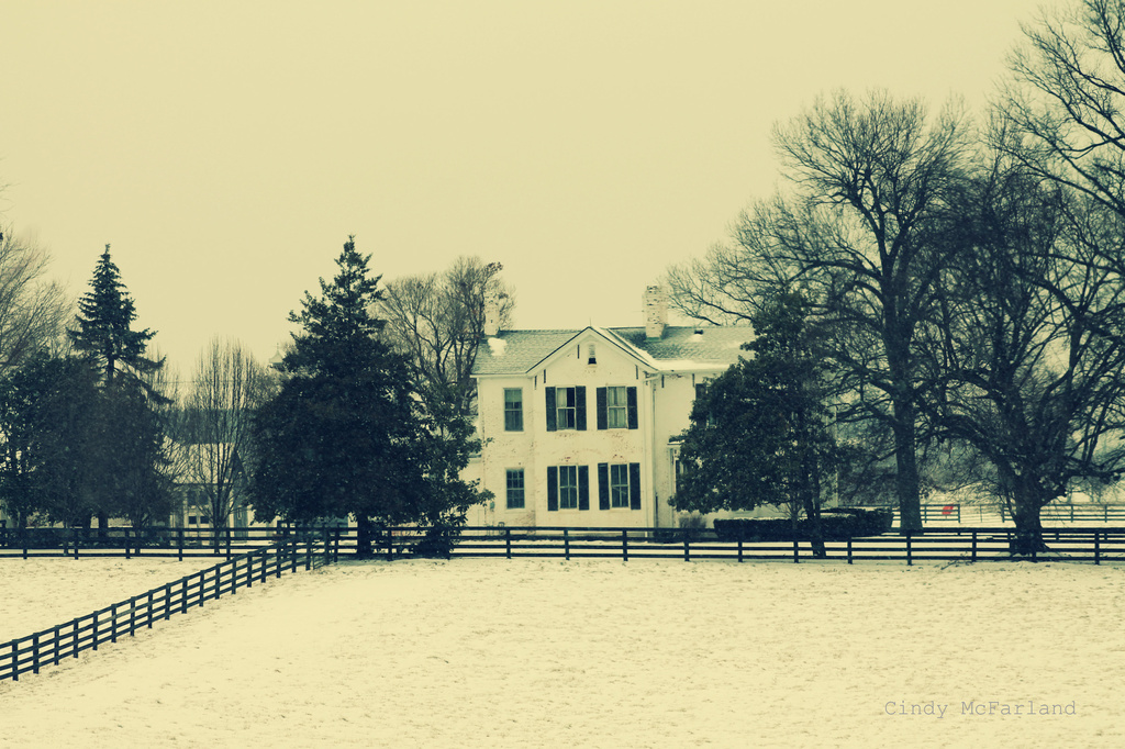 Farm House in the Snow  by cindymc