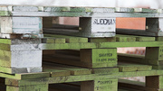 7th Feb 2013 - White and green pallets.