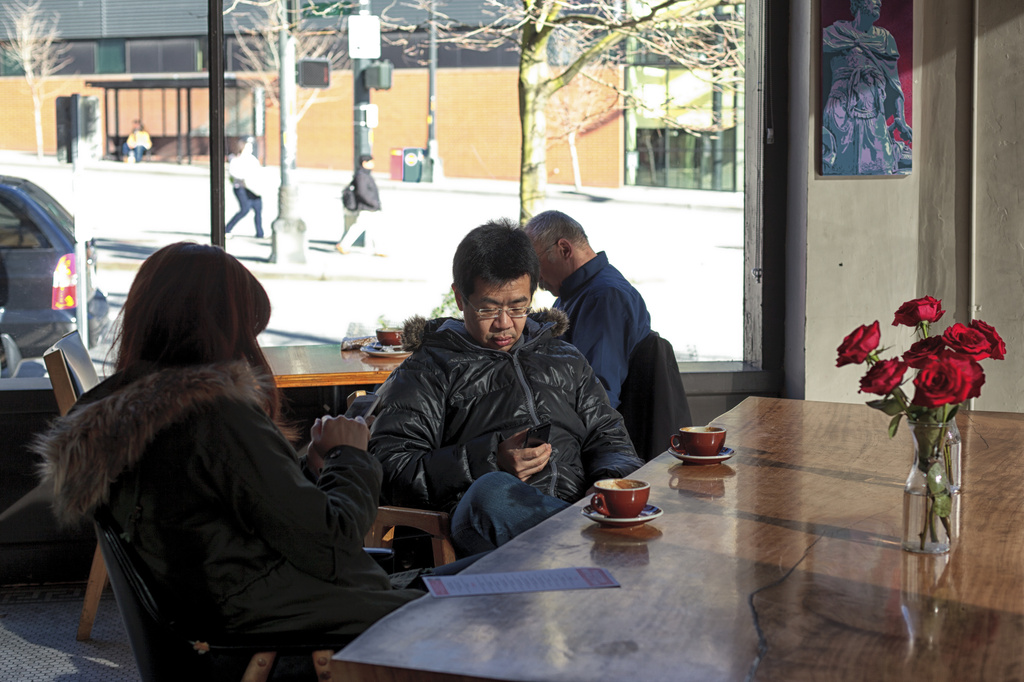 What a lovely setting to enjoy a cup of coffee and the company of your iPhone! by seattle