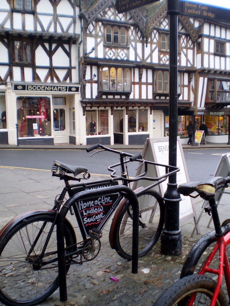 Butchers bike advertising Ludlow sausages.... by snowy
