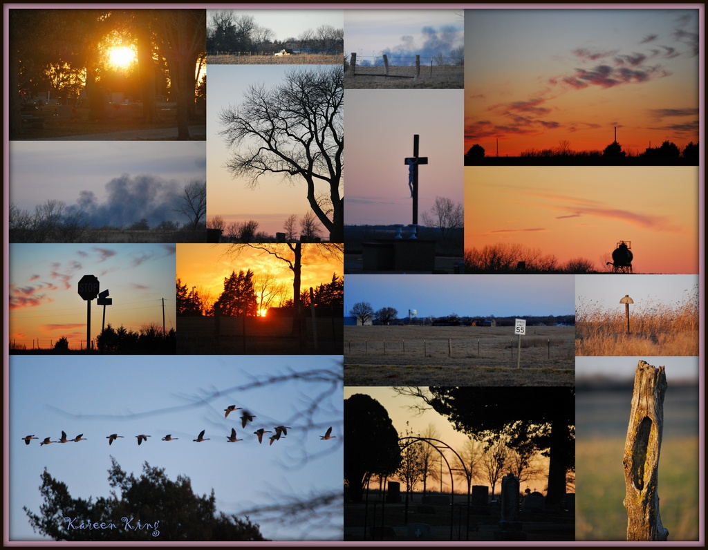 Country Dusk Collage by kareenking
