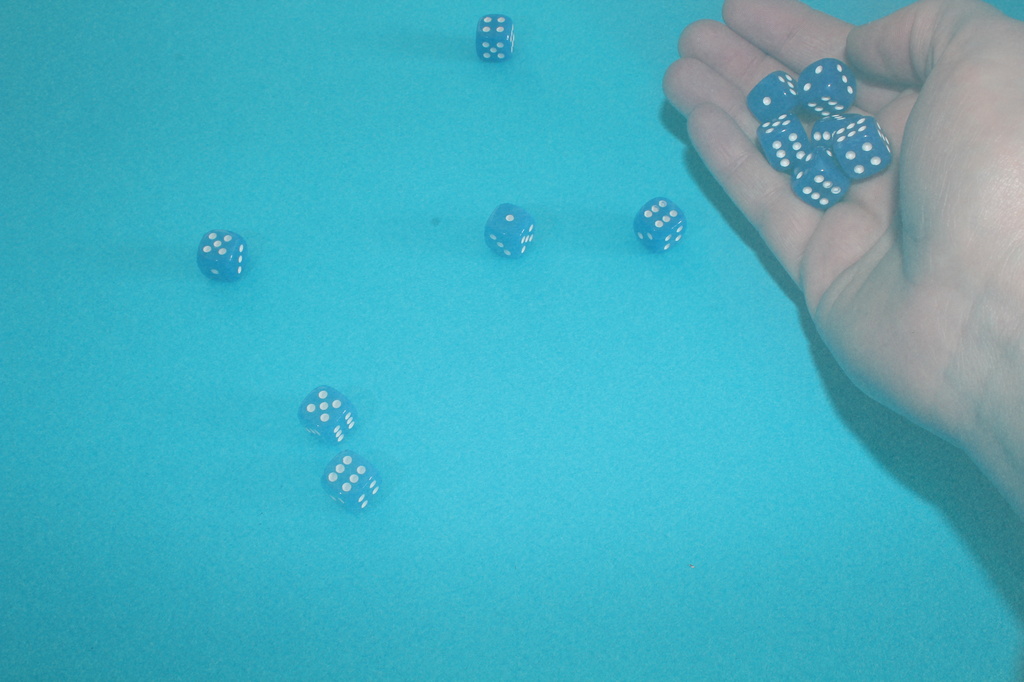 Blue dice by rachel70