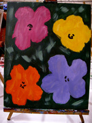 28th Jan 2013 - Paint Monkey Flowers Painting