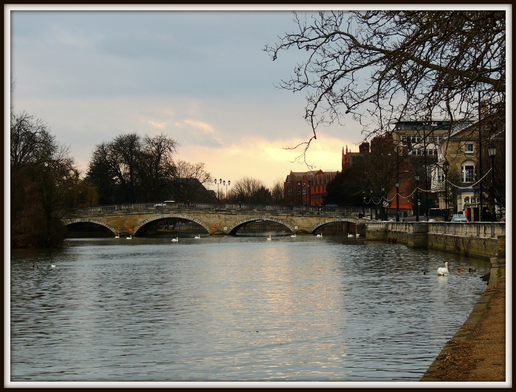 River Ouse & Bedford Town Bridge by rosiekind