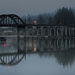 Foggy Bridge Reflected by jgpittenger