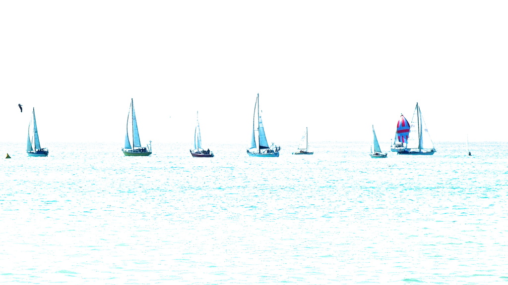 Yachts on the Sea by maggiemae