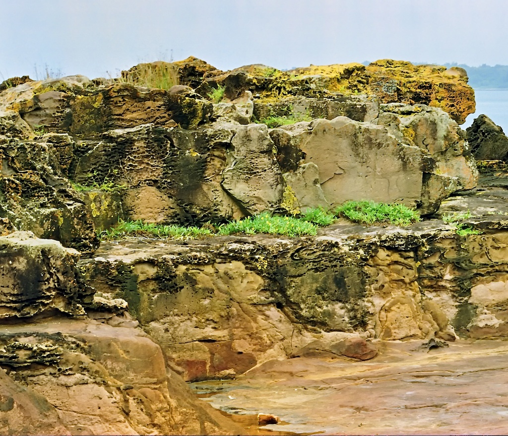 Rocks and grasses by peterdegraaff