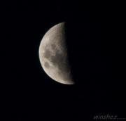 17th Feb 2013 - moon in hdr