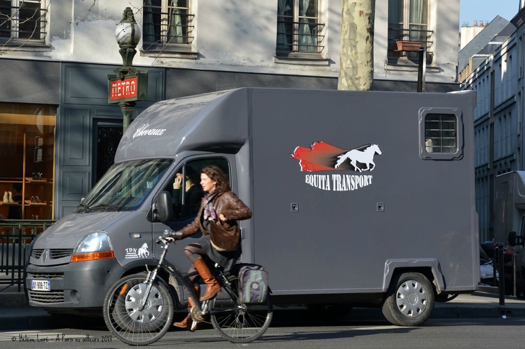 Paris' transportation: subway, bicycle, horse?  by parisouailleurs