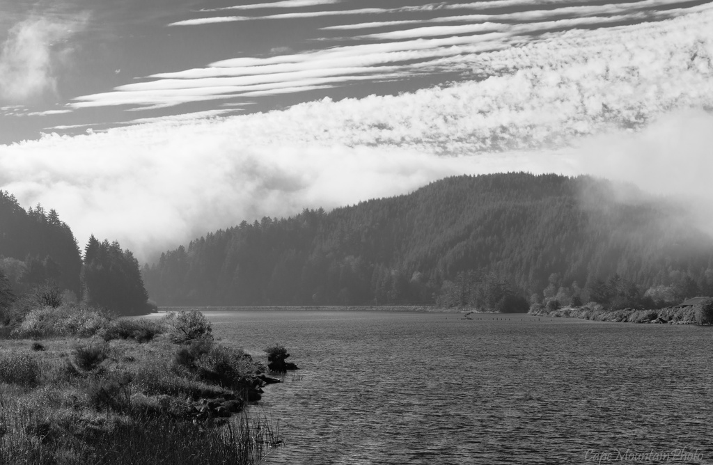 Smith River Black and White by jgpittenger