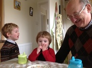 20th Feb 2013 - Having a chat with Grampy