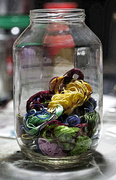 23rd Feb 2013 - Jar of Embroidery Floss
