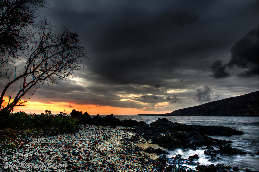 Hawaii Cloudy Sunset  by jgpittenger