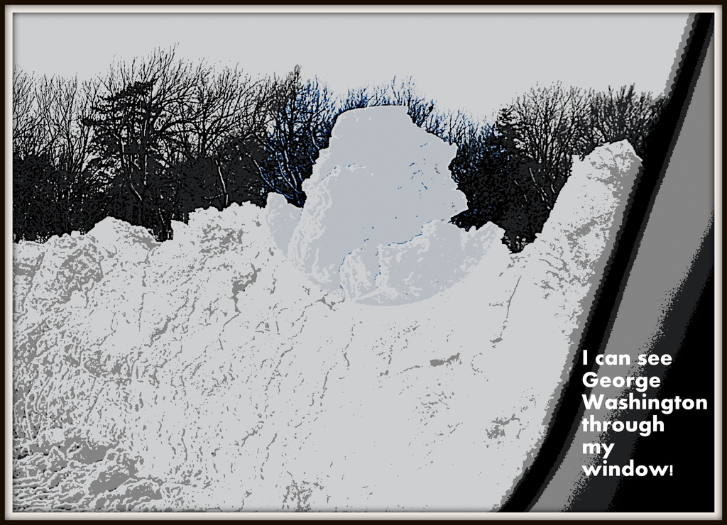 George Washington Snow Monument by kareenking