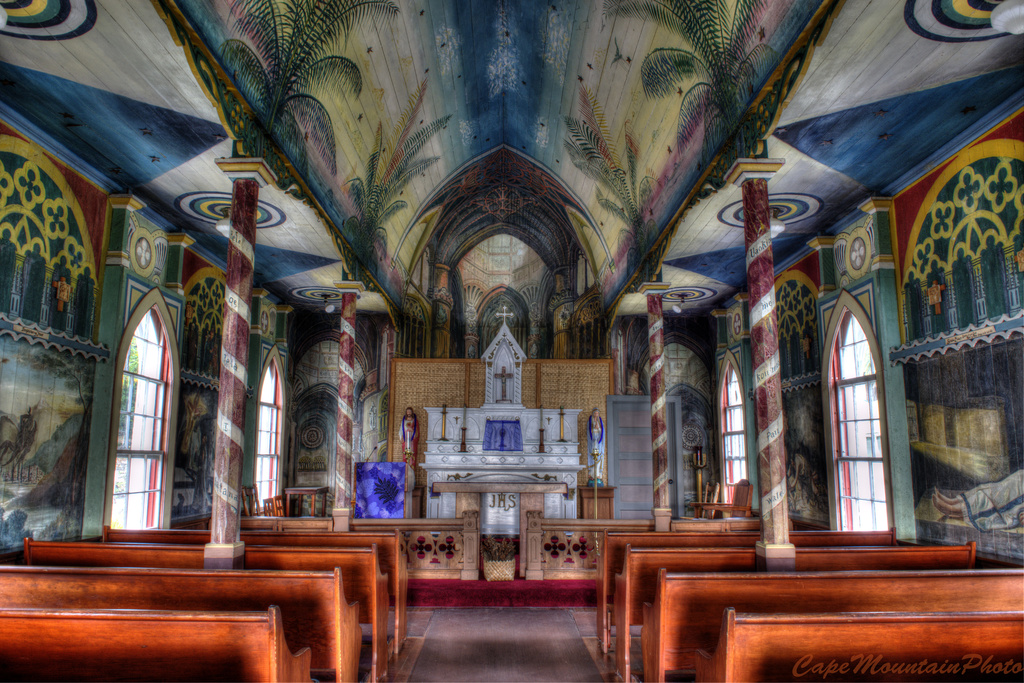 Painted Church  by jgpittenger