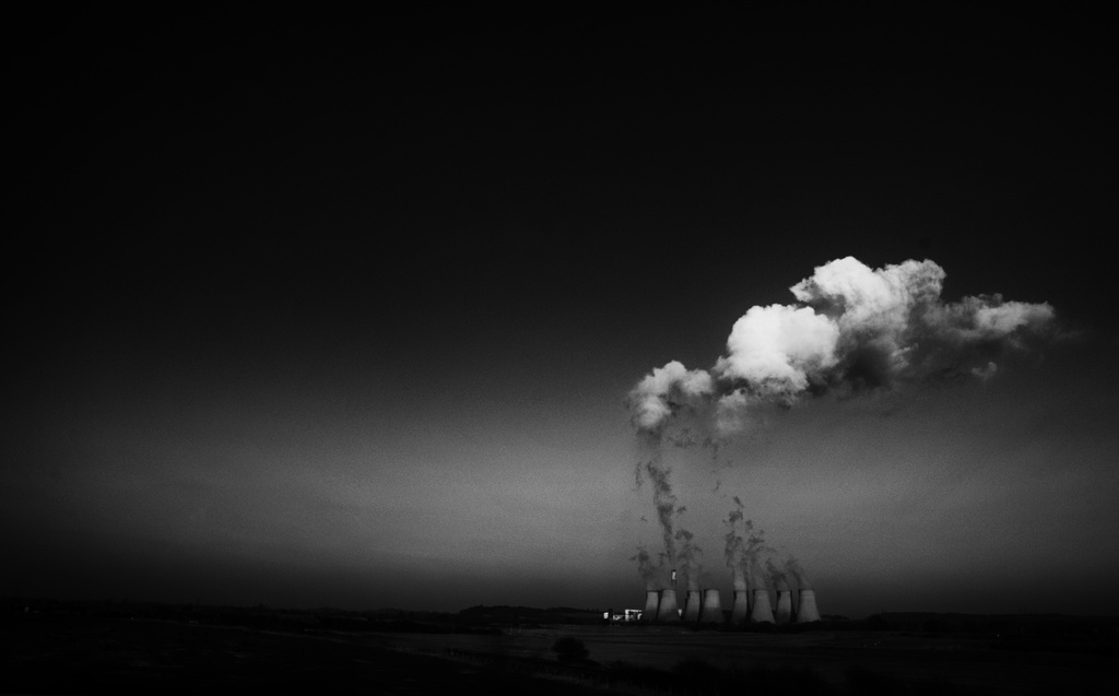 Power Station from M1 Motorway ~ Cloud making machines by seanoneill