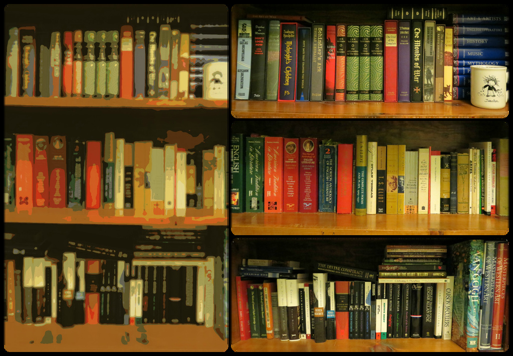 Bookshelf 1/6 Collage by juliedduncan