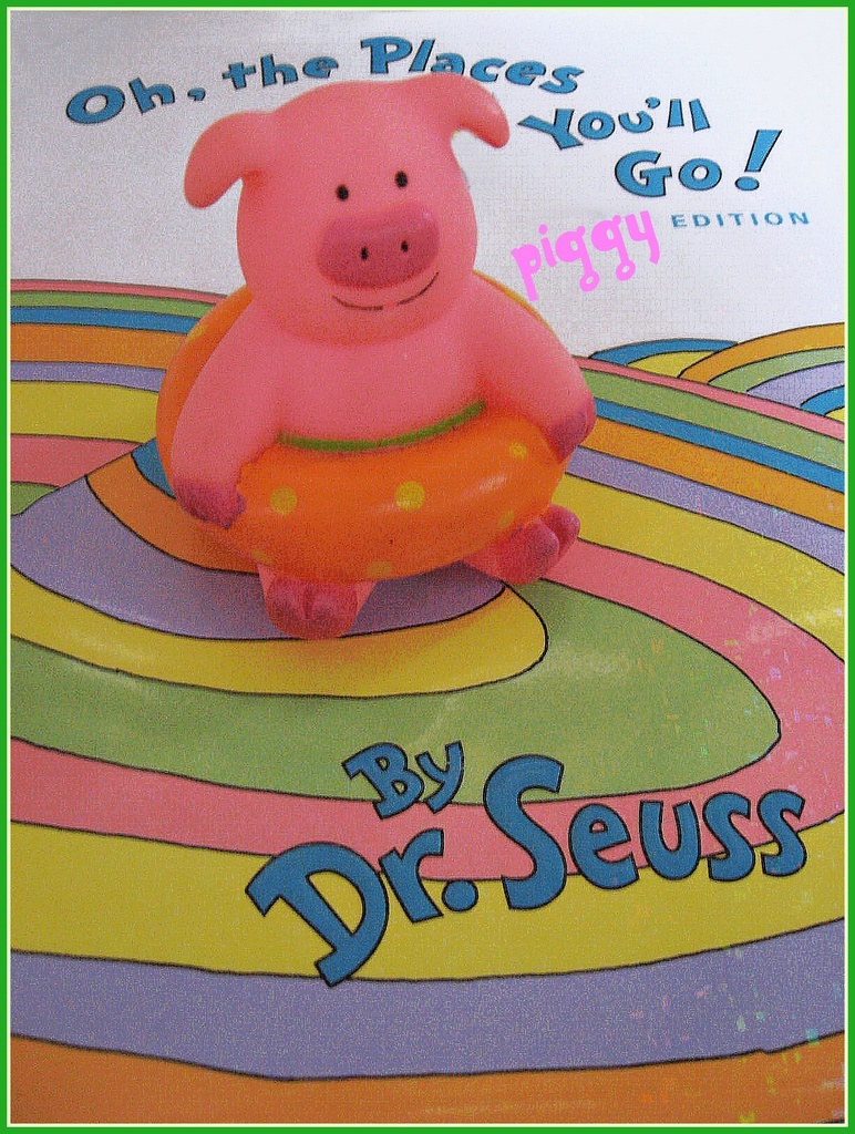 Playing With Piggy and Dr. Seuss by olivetreeann