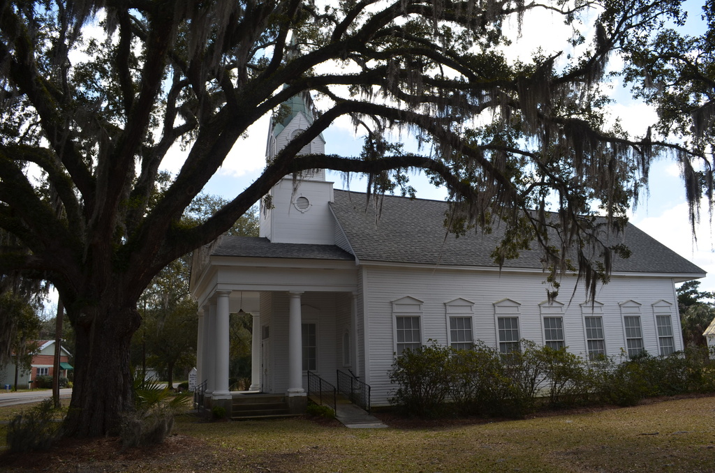 Old church and live oak by congaree