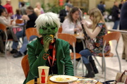 2nd Mar 2013 - It Is Not Easy Being Green... Grabbing A Bite Of Lunch...