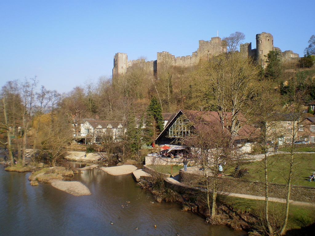 A view of Ludlow castle from the Linney..... by snowy