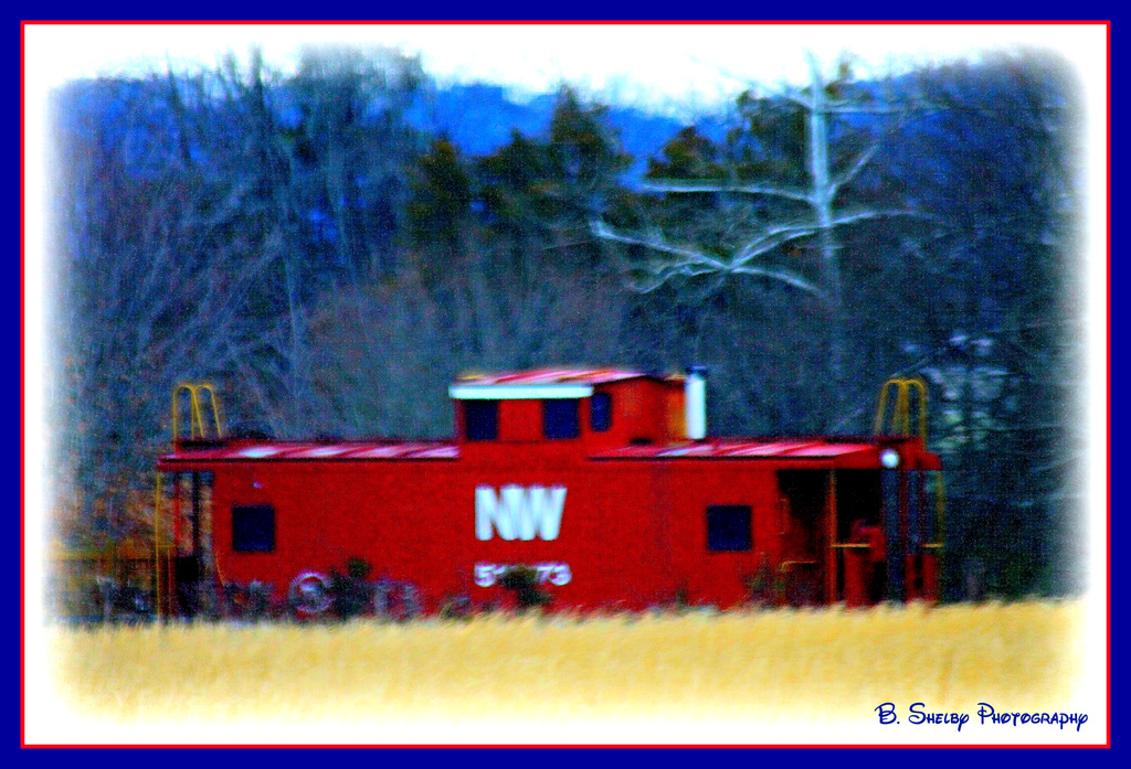 Little Red Caboose by vernabeth