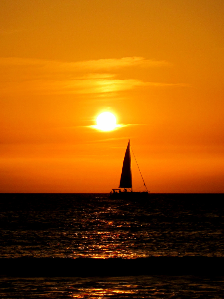 Sailing At Sundown by dakotakid35