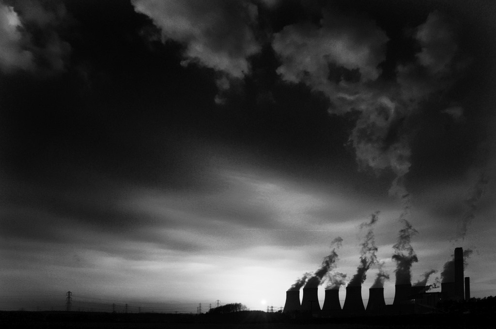 Power Station at sunset by seanoneill