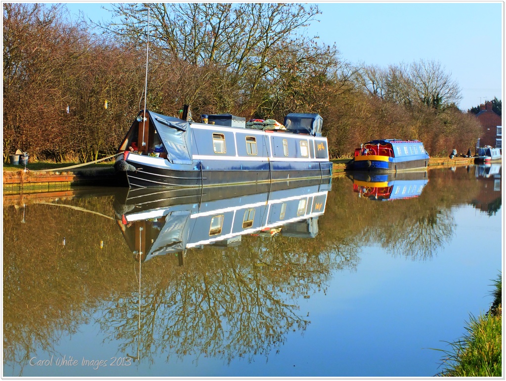Narrowboats And Reflections by carolmw