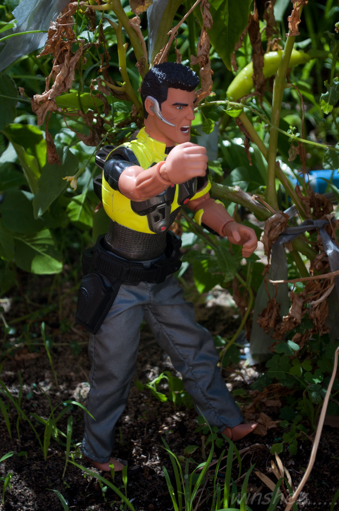 unhappy action man  by winshez