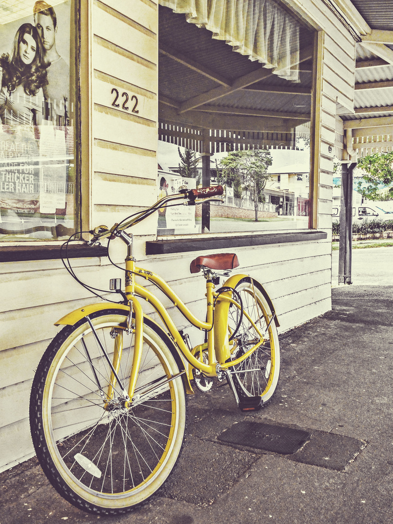 the yellow bike by corymbia