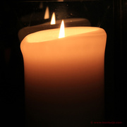 9th Mar 2013 - Reflection of candlelight