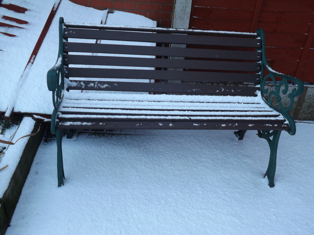 Snowy Bench by plainjaneandnononsense