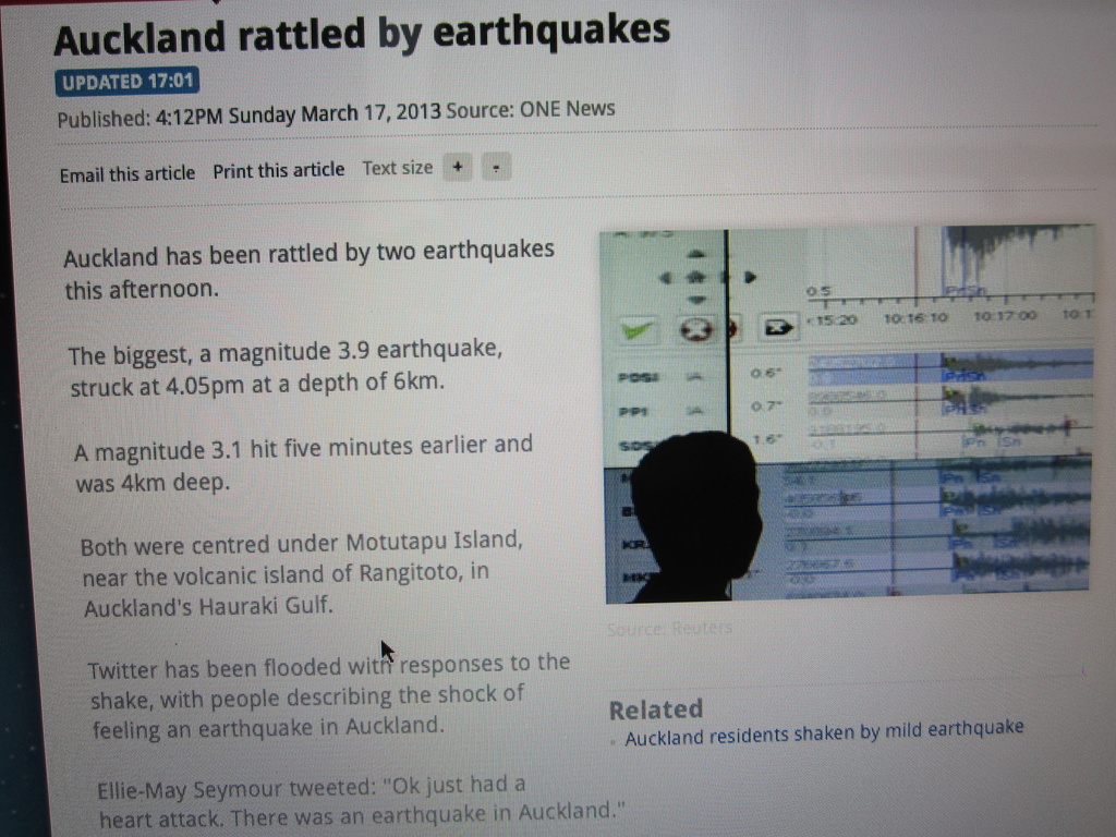 Earthquake by spanner