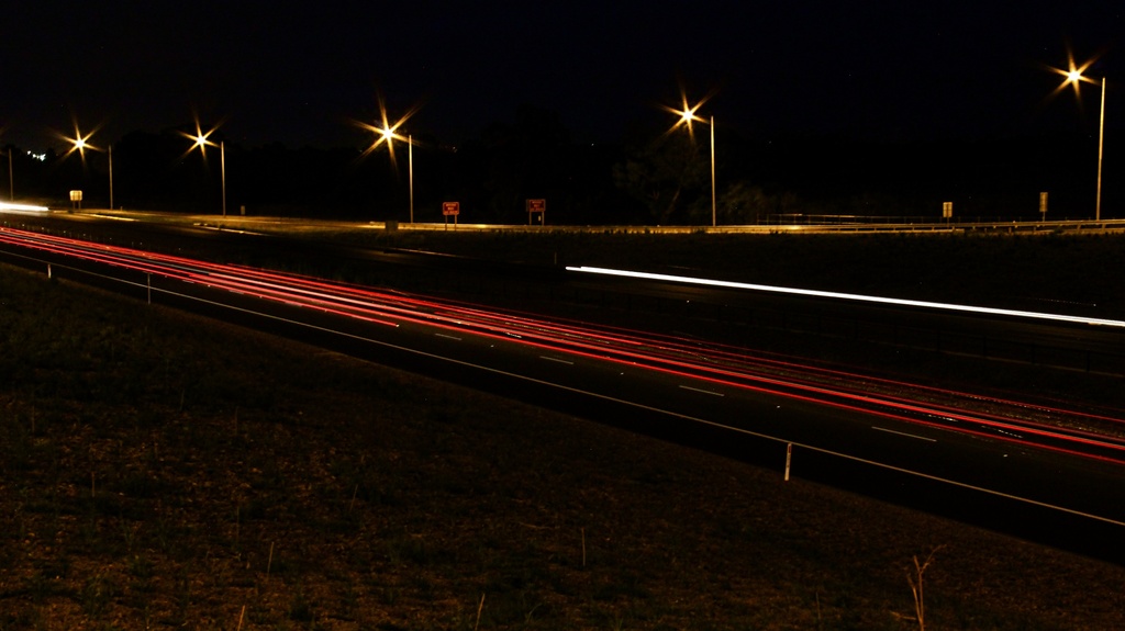 Freeway view by night by pictureme