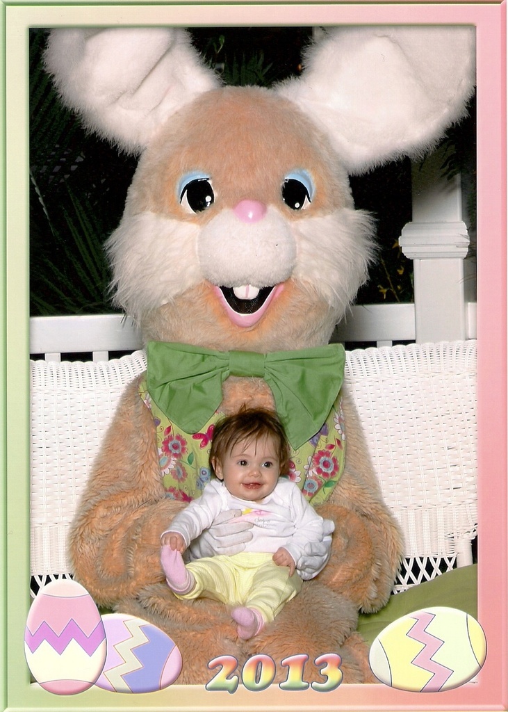 Adalyn met the Easter bunny! by mdoelger