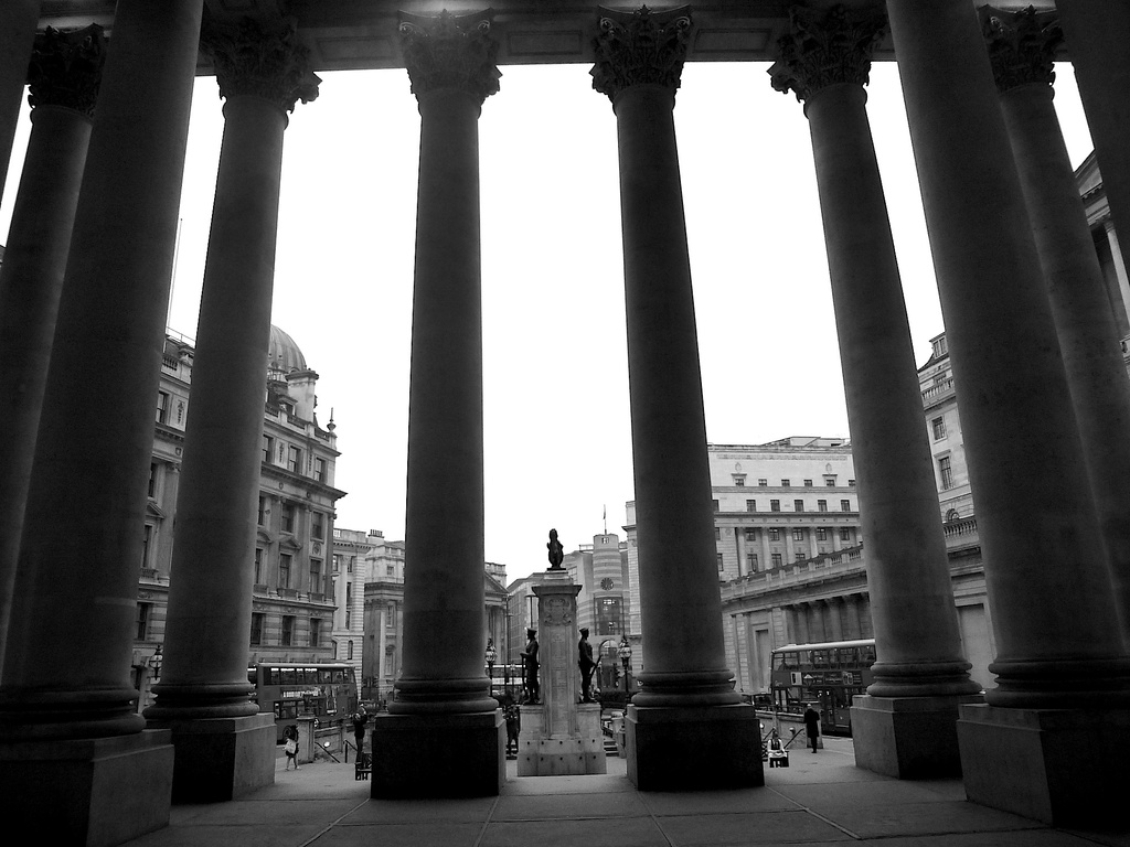 Bank from the Royal Exchange by nicolaeastwood