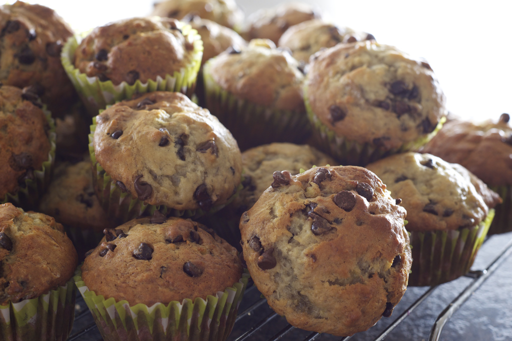 Banana Chocolate Chip Muffins by kwind