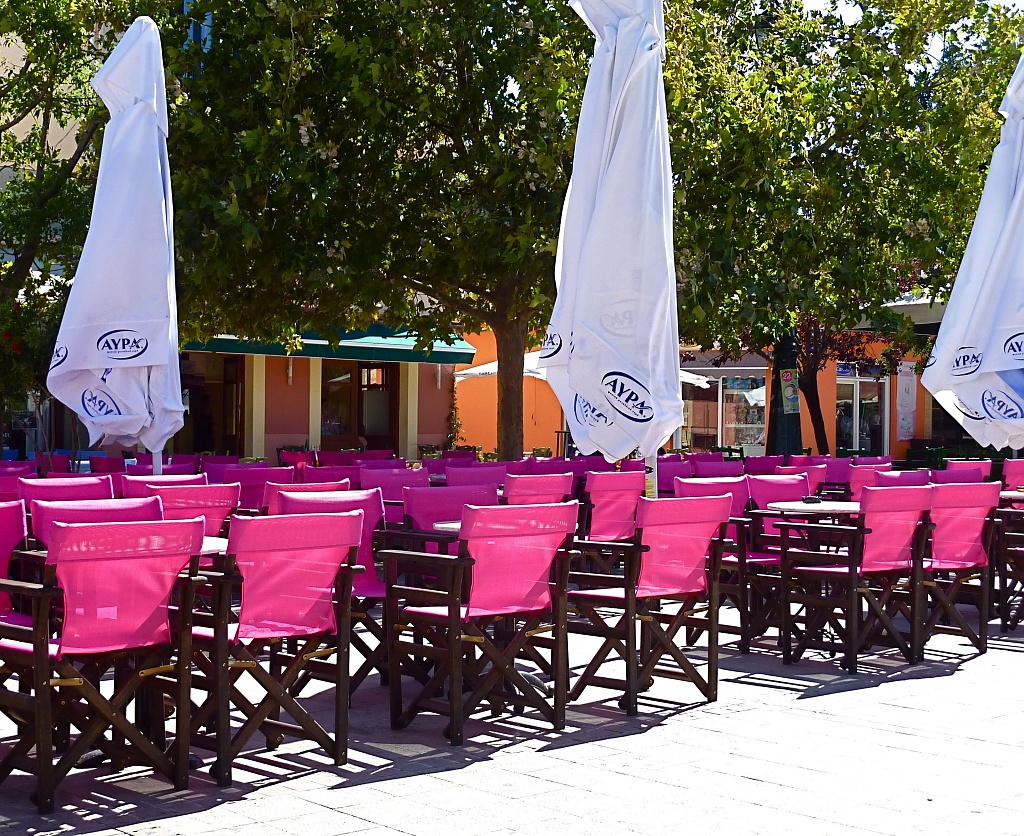 Hot Pink Chairs by helenmoss