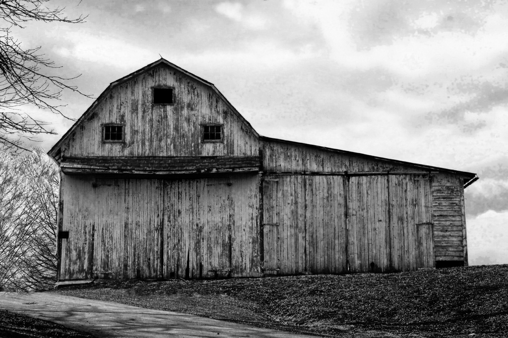 Little Barn On A Hill by digitalrn