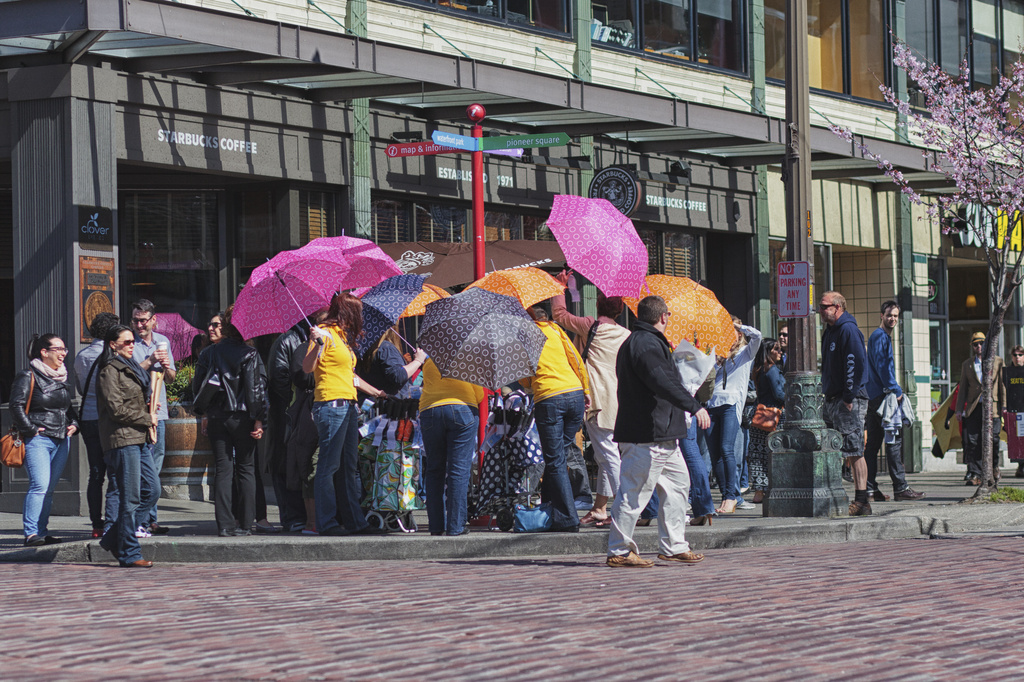 A Beautiful Day In Seattle With A Free Umbrella Give Away!  Does It Get Any Better! by seattle