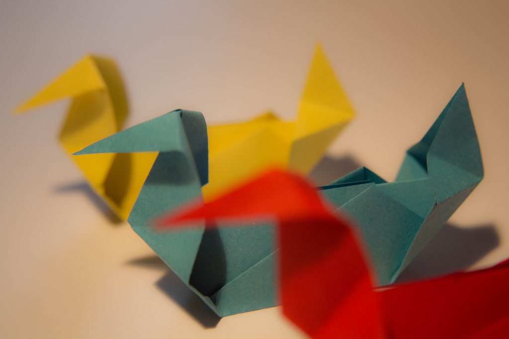 Origami ducks by rachel70