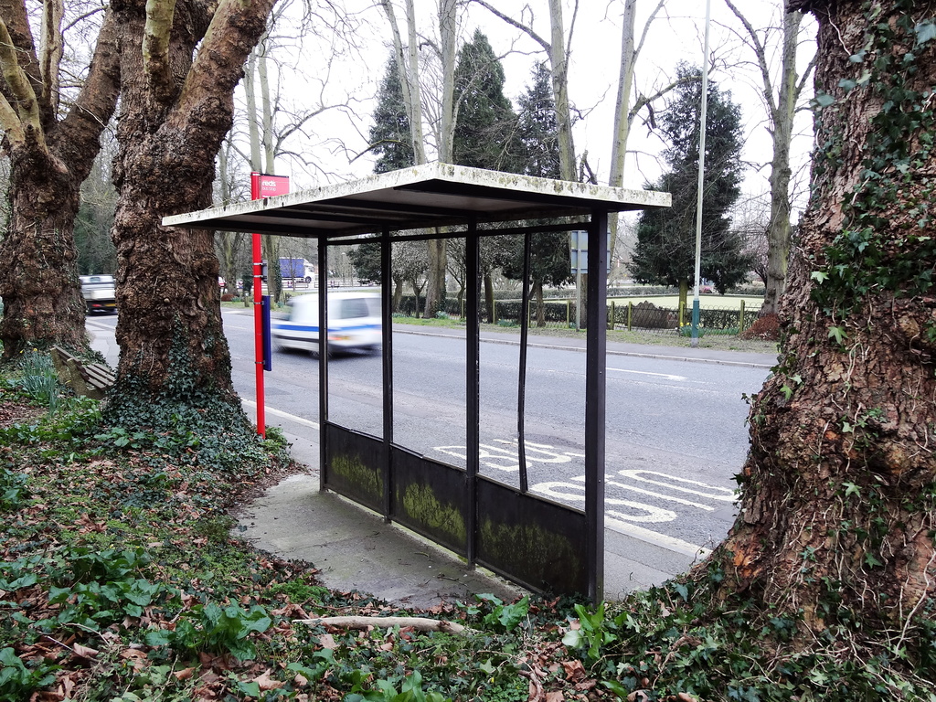 Bus shelter with no glass - 04-4 by barrowlane