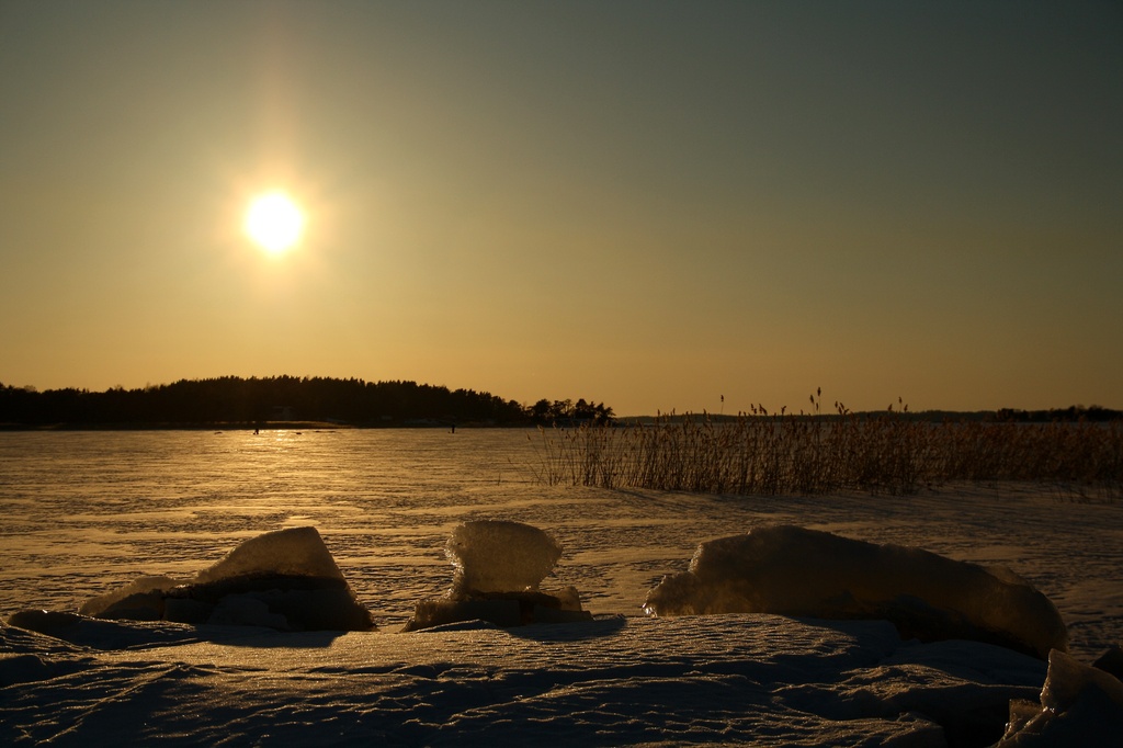 Even the ice can worship the sun by susale
