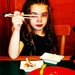 Trying out Chopsticks! by melinareyes