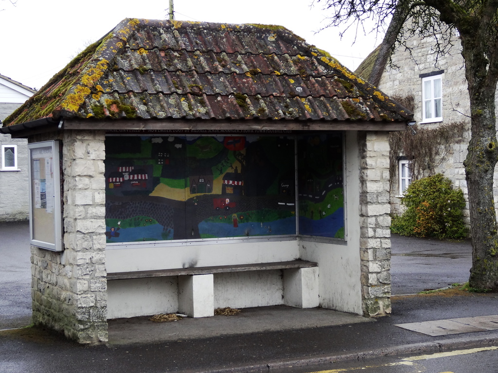 Bus shelter with mural - 13-4 by barrowlane