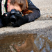 Puddle Portrait of a Pretty Photographer by alophoto