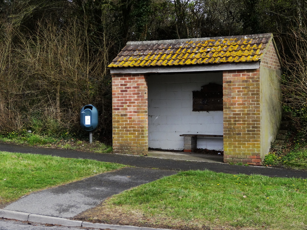 Brick and block bus shelter by barrowlane