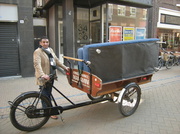 17th Apr 2013 - A man with a `` Bakfiets`` moving funiture