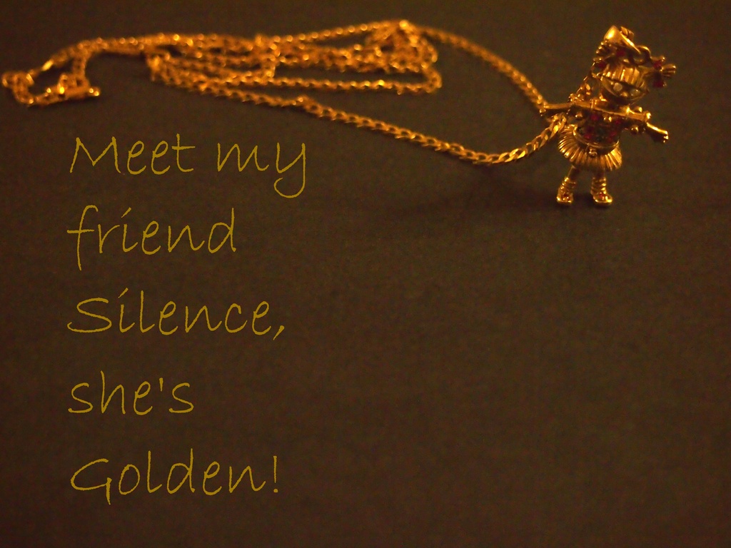 Meet my friend, Silence by bizziebeeme